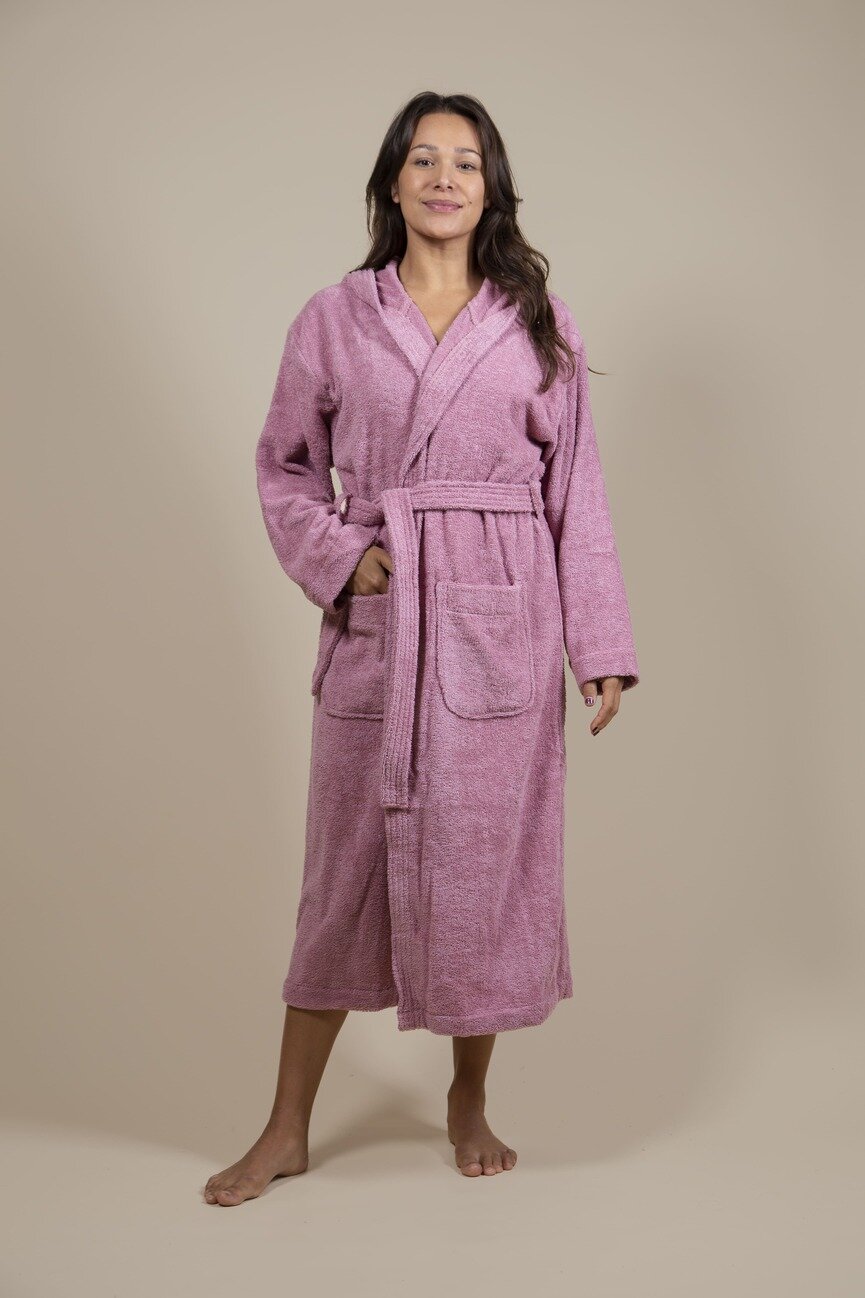 Women&#039;s Terry Cloth Bathrobe Pink